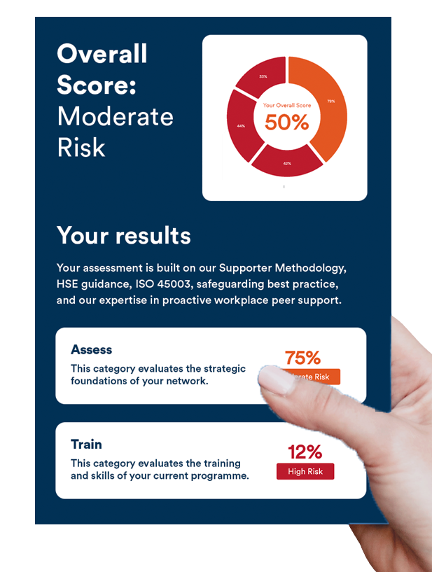 Visual cover showing a finalised assessment from the MHFA risk assessment